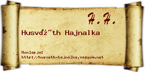 Husvéth Hajnalka névjegykártya